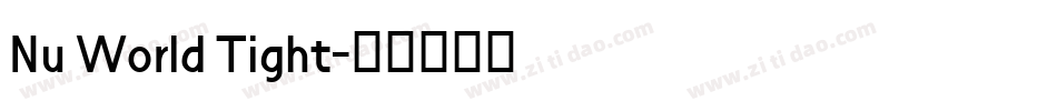 Nu World Tight字体转换